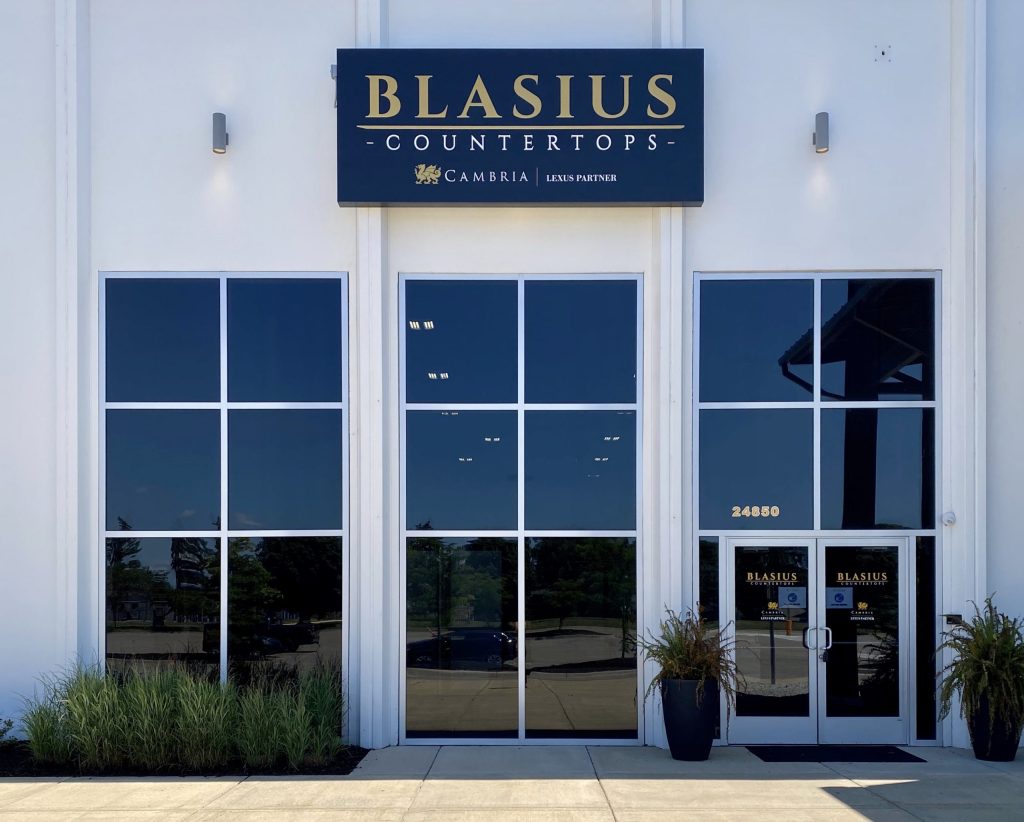 Blasius store exterior view with modern building design