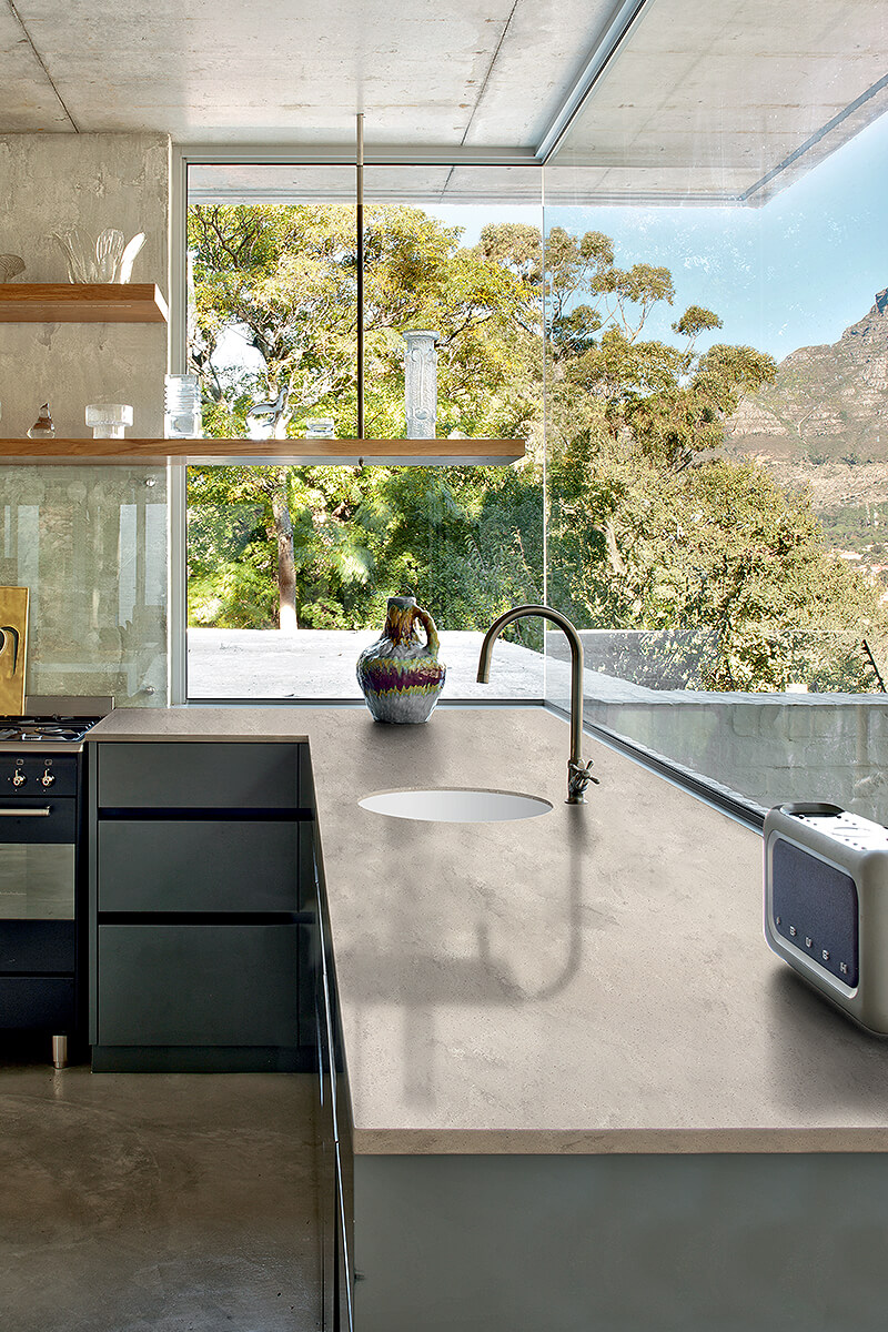 Corian solid surface countertop installation in Farmington Hills kitchen remodel
